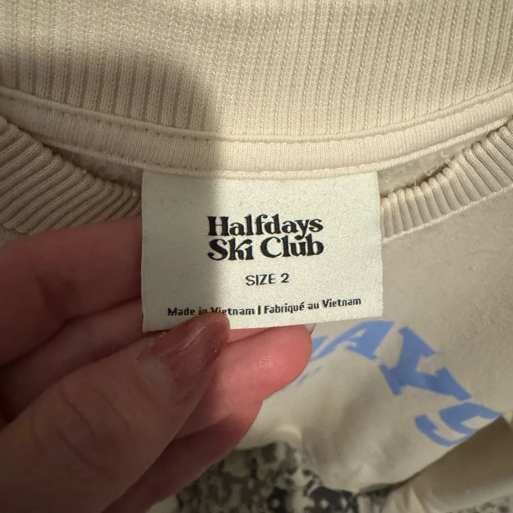 Halfdays Women's Cream Sweatshirt - Picture 2 of 3